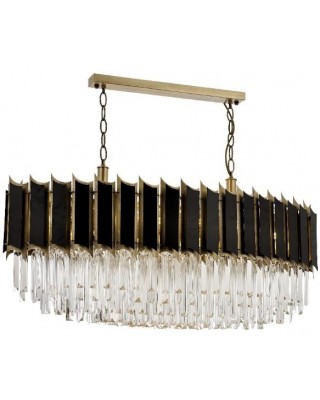 BLACK WHITE CHANDELIER 110 x 35 CM LOAD: 80 CM